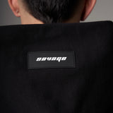 Double Zip Hoodie Boxy fit  Blue stars