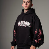 Hoodie Boxy fit rosa piedras  400 gramos