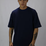 CAMISETA AZUL OSCURA  OVERSIZE BASICA 14209 SVG