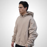 4-pocket hoodie, 400 grams, sand