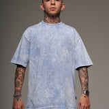 Basica Oversize Acid Wash Azul claro 14452