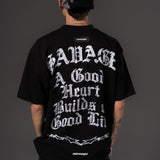 Camiseta Oversize Good heart  savage  250 gramos 14646