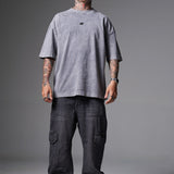 JEANS BAGGY 2 BOLSILLOS PINZAS GRIS OSCURO