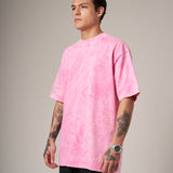 Basica Oversize Acid Wash Rosada 14382