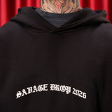 Hoodie Boxy fit Negro Savage drop 2026