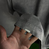 Oversize Acid Wash Gris Placa S