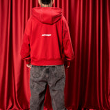 Pre venta Hoodie Boxy fit Red district + Pedreria