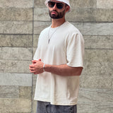 Bucket hat blanco flor azul  14263