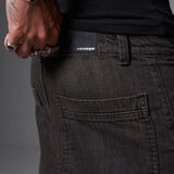 JEANS  LAVADO CAFE 2 BOLSILLOS Y PINZAS