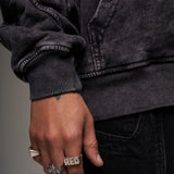 Hoodie Cargo Acid Wash 400 GRAMOS 14444