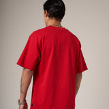 250 GRAMS T-SHIRT, 100% COTTON RED