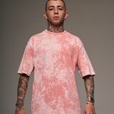 Basica Oversize Acid Wash Rosa claro  14456