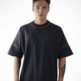BLACK CONTRAST OVERSIZE T-SHIRT 