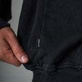 Nuevo Hoodie Distressed Negro  400 gramos