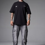 JEANS BAGGY 8 BOLSILLOS PARCHE GRIS CLARO