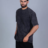 Basica Oversize Acid Wash gris  oscuro 14298