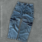 SAVAGE CARGO BAGGY FIT JEANS