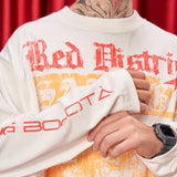 Crewneck Boxy savage long sleeve red district   250 gramos