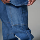 JEANS CARGO SAVAGE AZUL MEDIO 14495