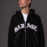 Double Zip Hoodie Boxy fit Perlas Rojas 14651