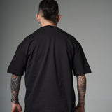 Camiseta 100% Algodón Peruano negra Oversize 250 Gramos