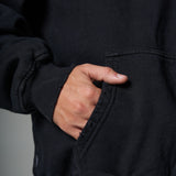 Nuevo Hoodie Distressed Negro  400 gramos