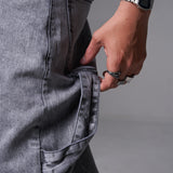 JEANS BAGGY CINTA  GRIS CLARO