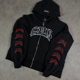 Hoodie Boxy fit Negro SVG