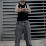 JEANS BAGGY FIT SAVAGE GRIS OSCURO 14518