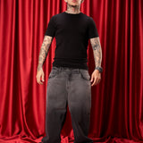 JEAN BAGGY SAVAGE FADED BLACK