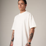 CAMISETA 250 GRAMOS, 100% ALGODÓN CREMA