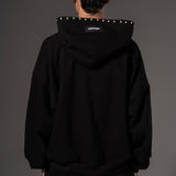 Double Zip Hoodie Boxy fit Perlas Rojas 14651