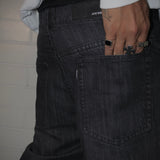 JEANS BAGGY FIT SAVAGE NEGRO  RAW DENIM 14517
