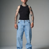JEANS STRAIGTH SAVAGE AZUL CLARO  14501