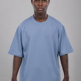 PRE VENTA CAMISETA OVERSIZE 14082 GRIS AZULADO BASICA SVG