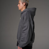 Double zip hoodie gris hypermorph