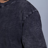 Basica Oversize Acid Wash gris  oscuro 14298
