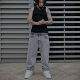 JEANS BAGGY FIT SAVAGE GRIS CLARO 14519