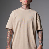 Camiseta 100% Algodón Peruano Camel Oversize 250 Gramos