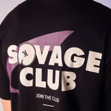 T Shirt Oversize Black Savage club 24/always Ref. 14275