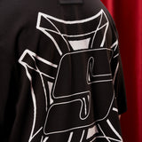 Camiseta Negra Oversize Crew  250 gramos
