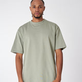 T-SHIRT 250 GRAMS, 100% GREENISH GREY COTTON
