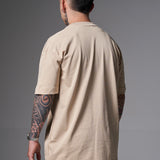 Camiseta 100% Algodón Peruano Camel Oversize 250 Gramos