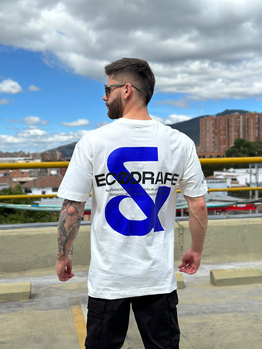 Camiseta ECODRAPE & oversize marfil Ecodrape ©️