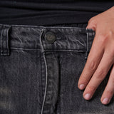 JEANS BAGGY FIT SAVAGE NEGRO  2 CORTES 4 BOLSILLOS 14502