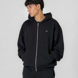 Double Zip Hoodie Boxy fit Diamond