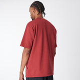 300 GRAMS 100% COTTON T-SHIRT WINE RED 