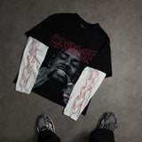 Crewneck Boxy savage gang  250 gramos
