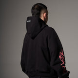 Hoodie Boxy fit rosa piedras  400 gramos