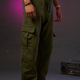 Sweet pant Cargo Verde militar 80’s 400 gramos